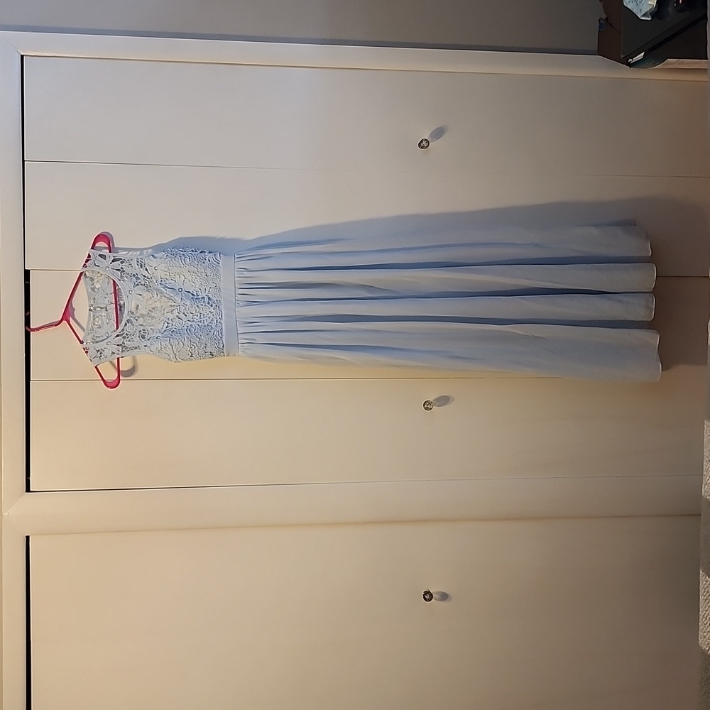 Light blue long dress